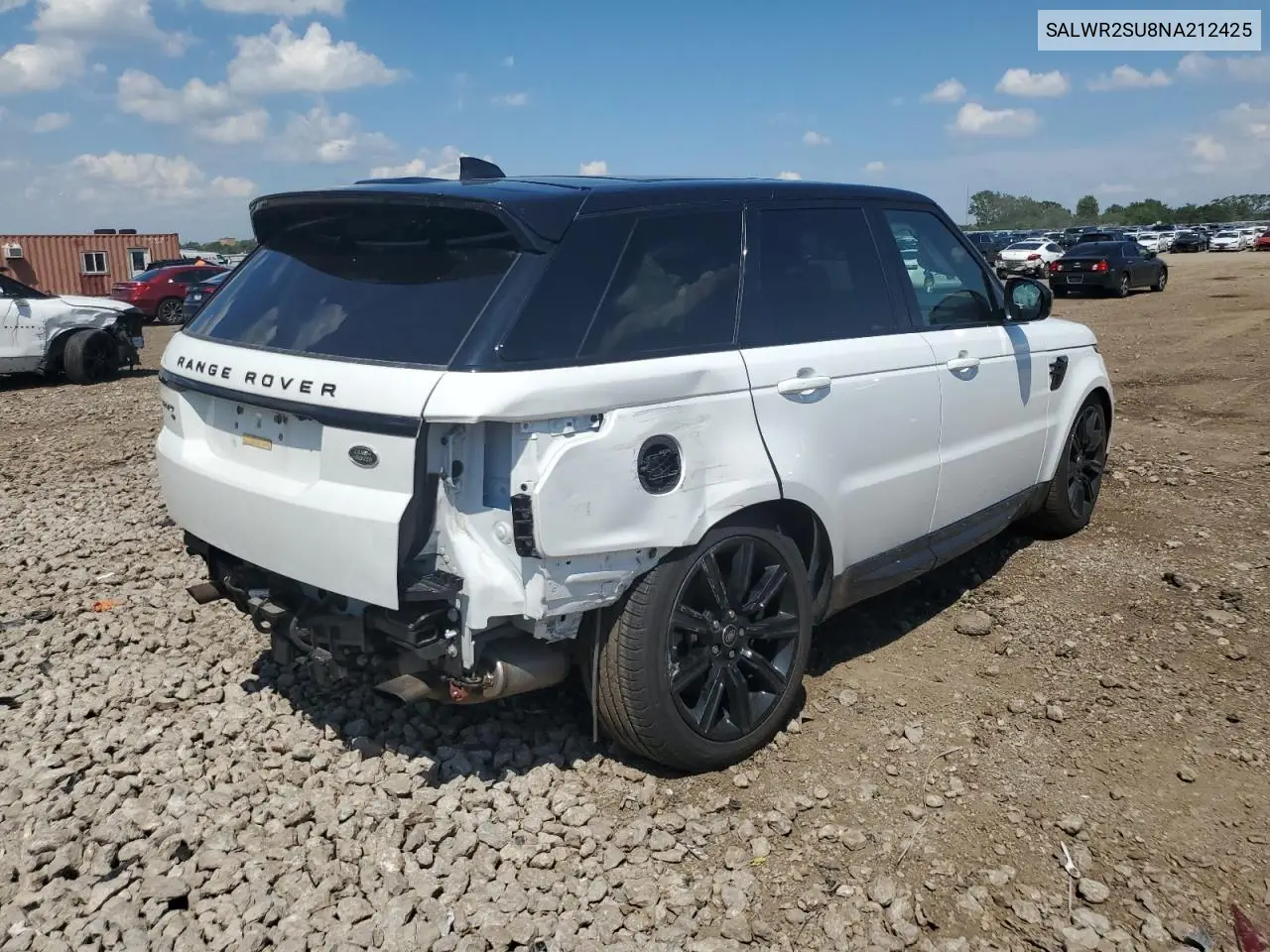 2022 Land Rover Range Rover Sport Hse Silver Edition VIN: SALWR2SU8NA212425 Lot: 62478005