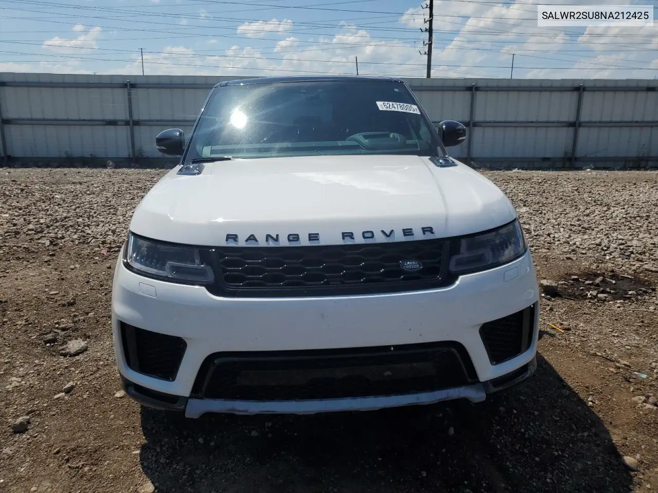 2022 Land Rover Range Rover Sport Hse Silver Edition VIN: SALWR2SU8NA212425 Lot: 62478005