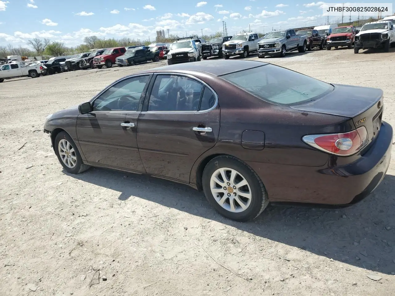 2002 Lexus Es 300 VIN: JTHBF30G825028624 Lot: 52496965