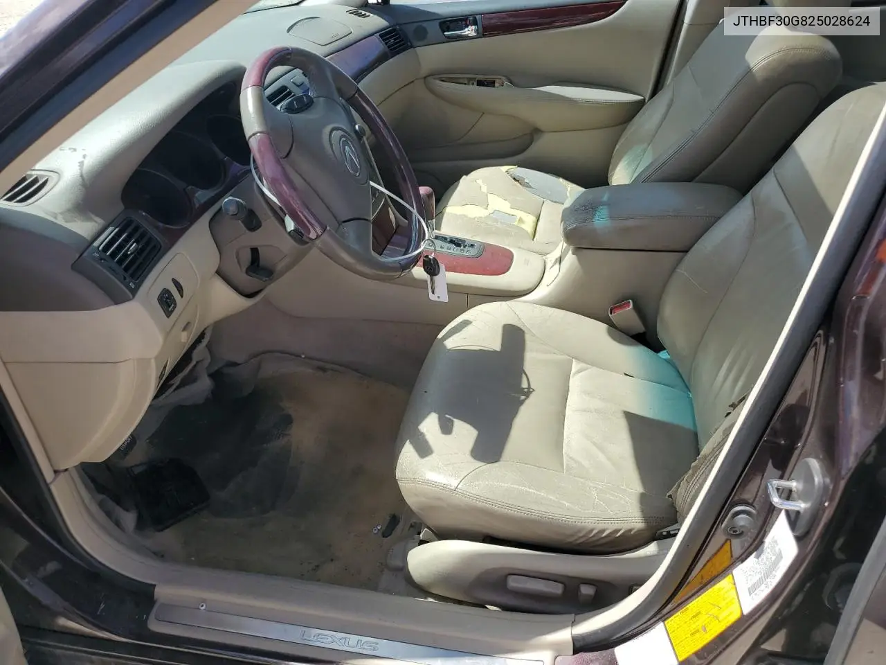 2002 Lexus Es 300 VIN: JTHBF30G825028624 Lot: 52496965