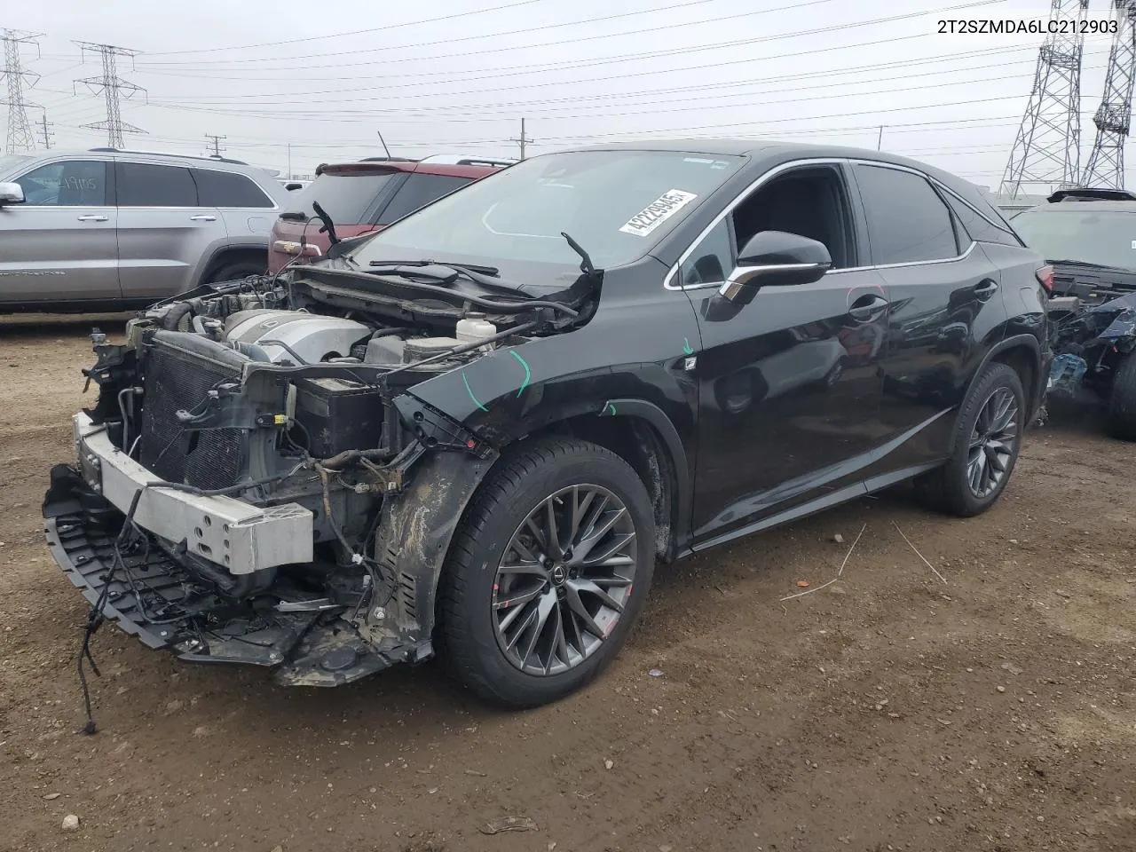 2020 Lexus Rx 350 F Sport VIN: 2T2SZMDA6LC212903 Lot: 42229945