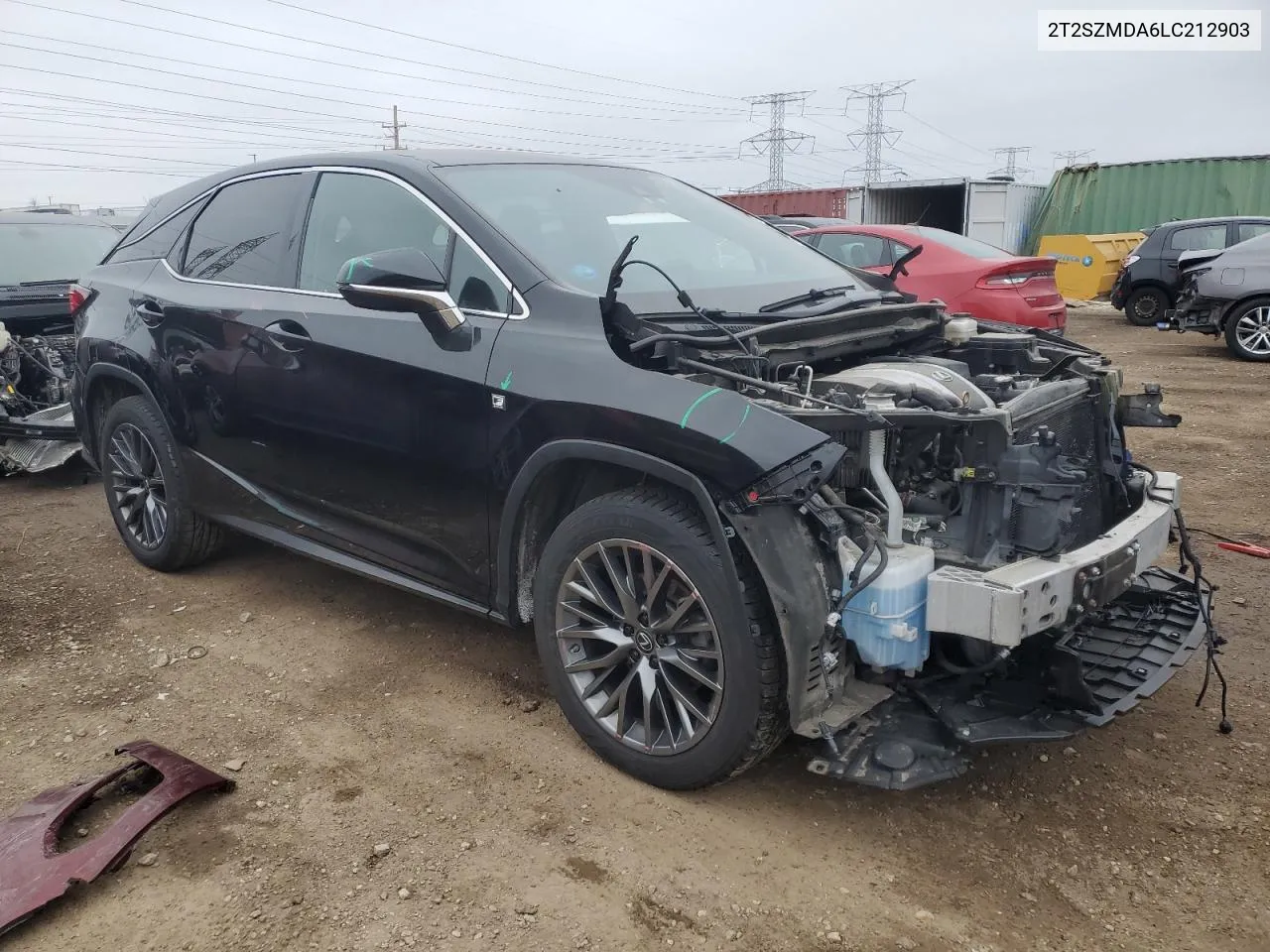 2020 Lexus Rx 350 F Sport VIN: 2T2SZMDA6LC212903 Lot: 42229945