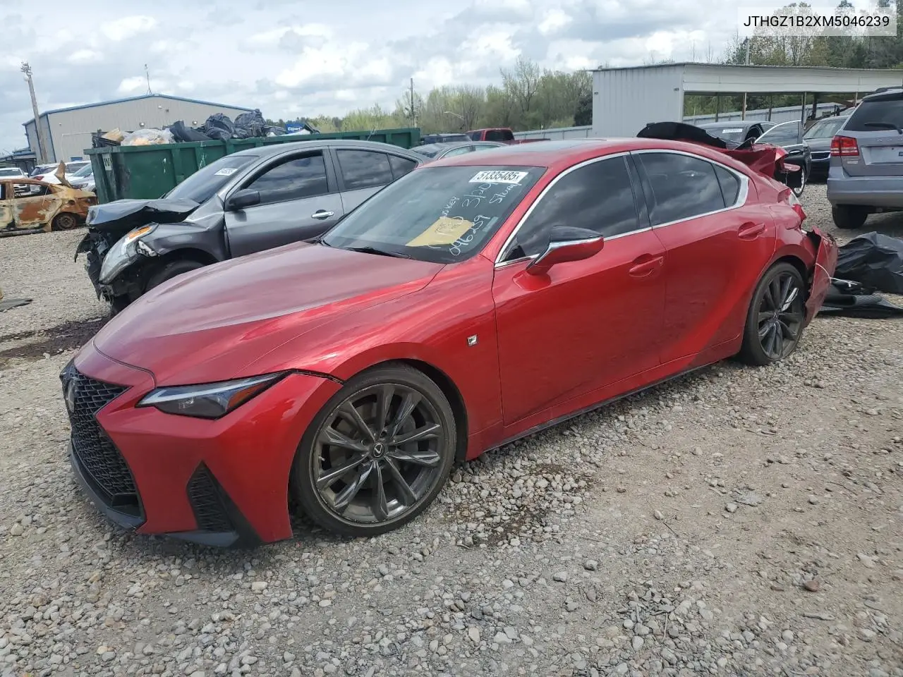 2021 Lexus Is 350 F Sport VIN: JTHGZ1B2XM5046239 Lot: 51335485