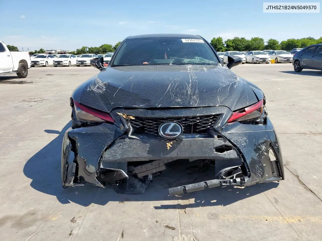 2022 Lexus Is 350 F Sport VIN: JTHSZ1B24N5049570 Lot: 62904335