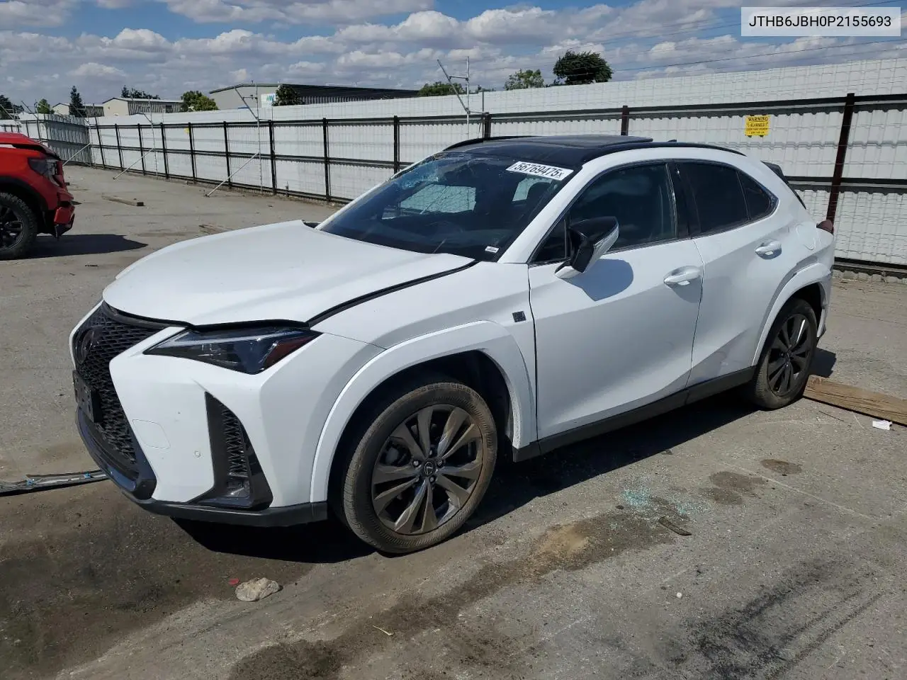 2023 Lexus Ux 250H Base VIN: JTHB6JBH0P2155693 Lot: 56769475