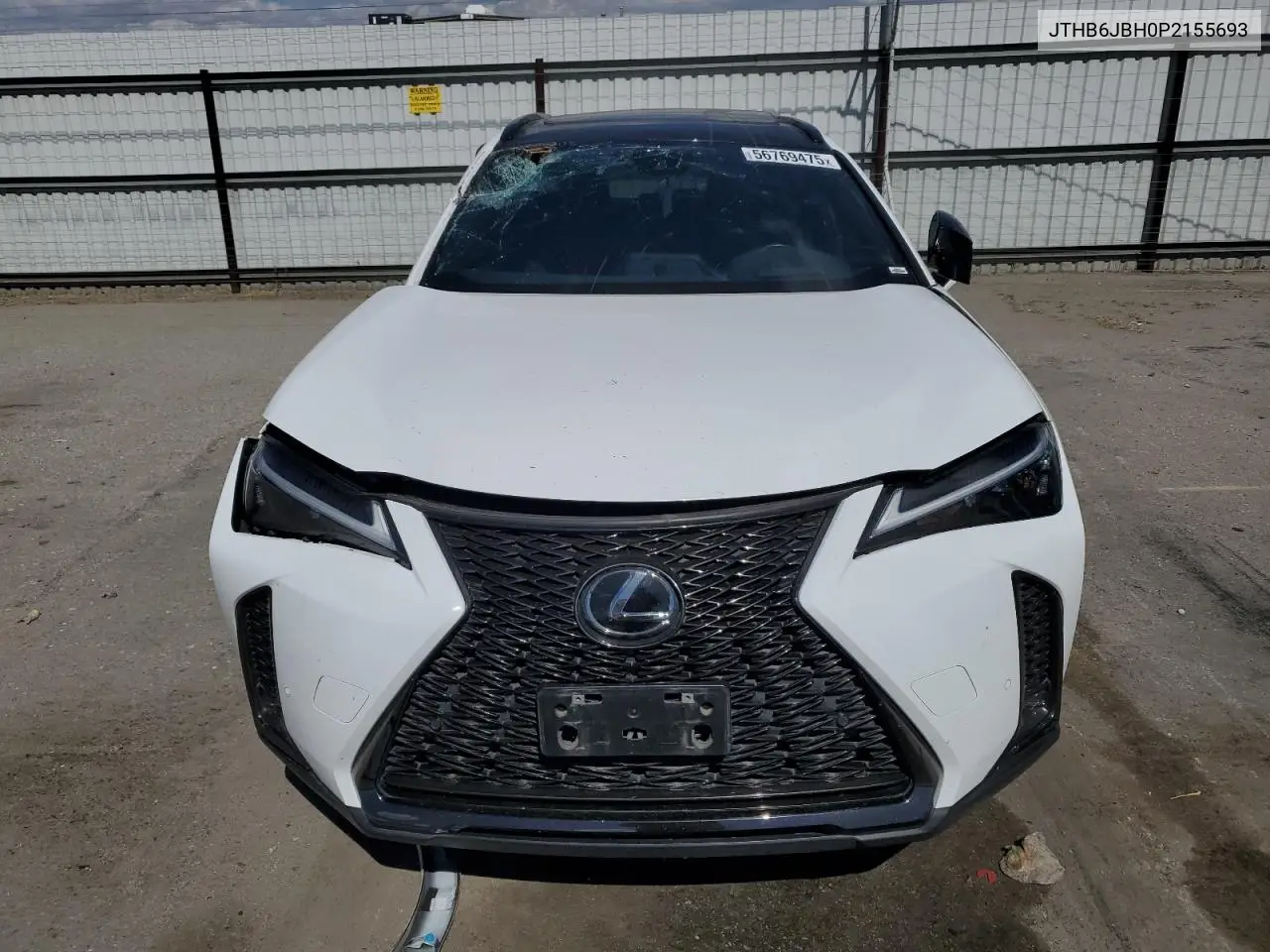 2023 Lexus Ux 250H Base VIN: JTHB6JBH0P2155693 Lot: 56769475