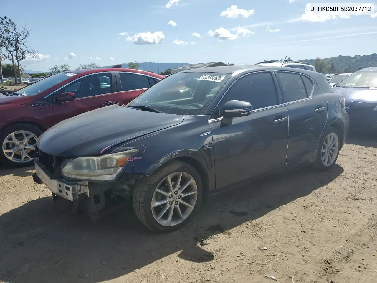 2011 Lexus Ct 200 VIN: JTHKD5BH5B2037712 Lot: 52047405