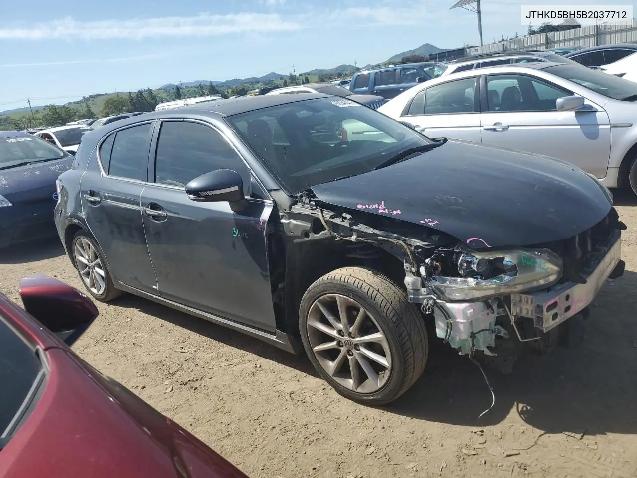 2011 Lexus Ct 200 VIN: JTHKD5BH5B2037712 Lot: 52047405