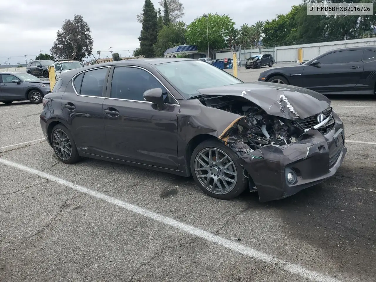 2011 Lexus Ct 200 VIN: JTHKD5BHXB2016726 Lot: 54628455