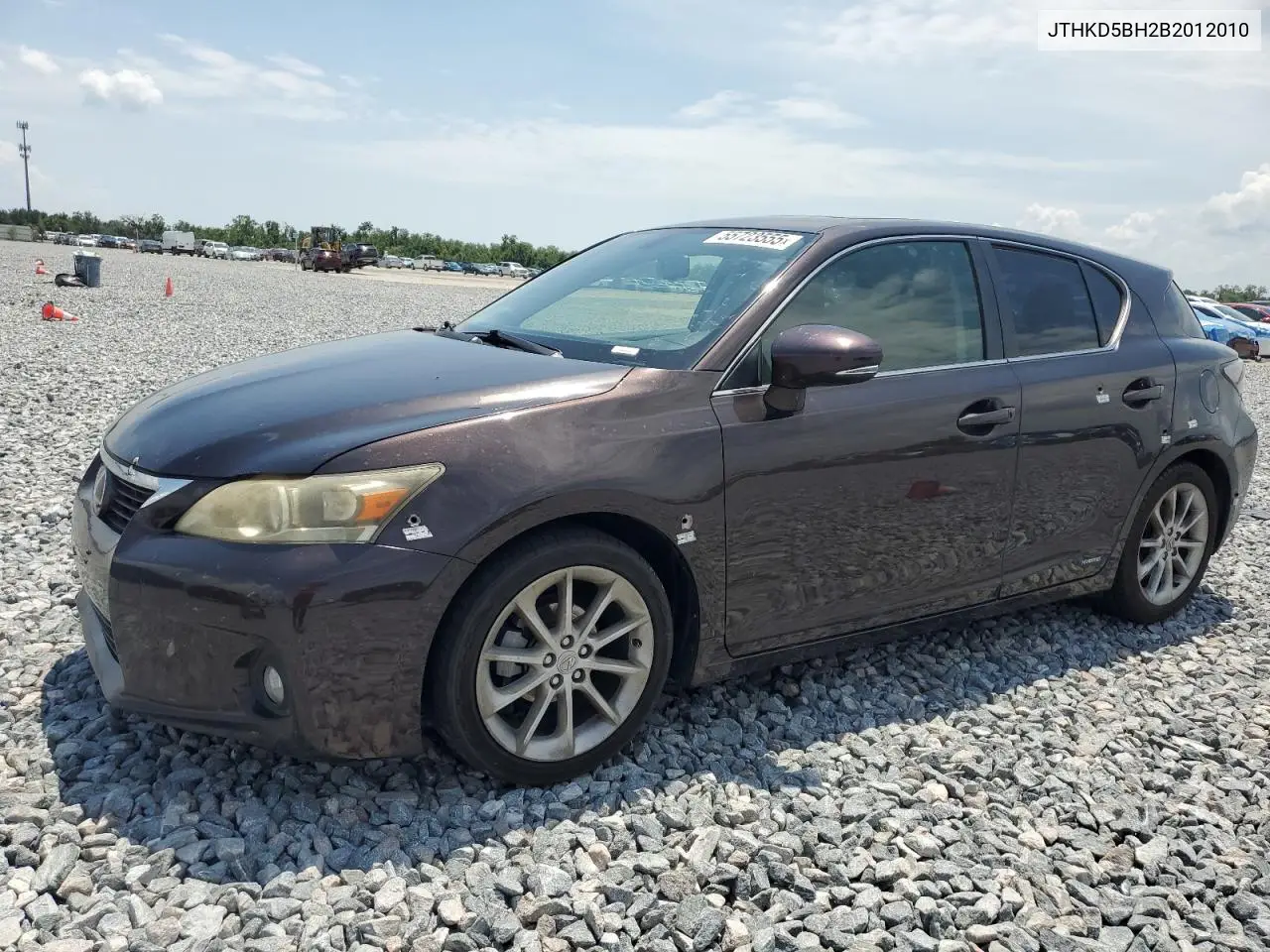 2011 Lexus Ct 200 VIN: JTHKD5BH2B2012010 Lot: 55723555