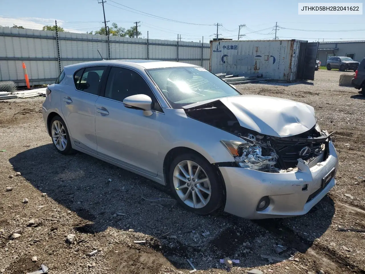 2011 Lexus Ct 200 VIN: JTHKD5BH2B2041622 Lot: 61267495