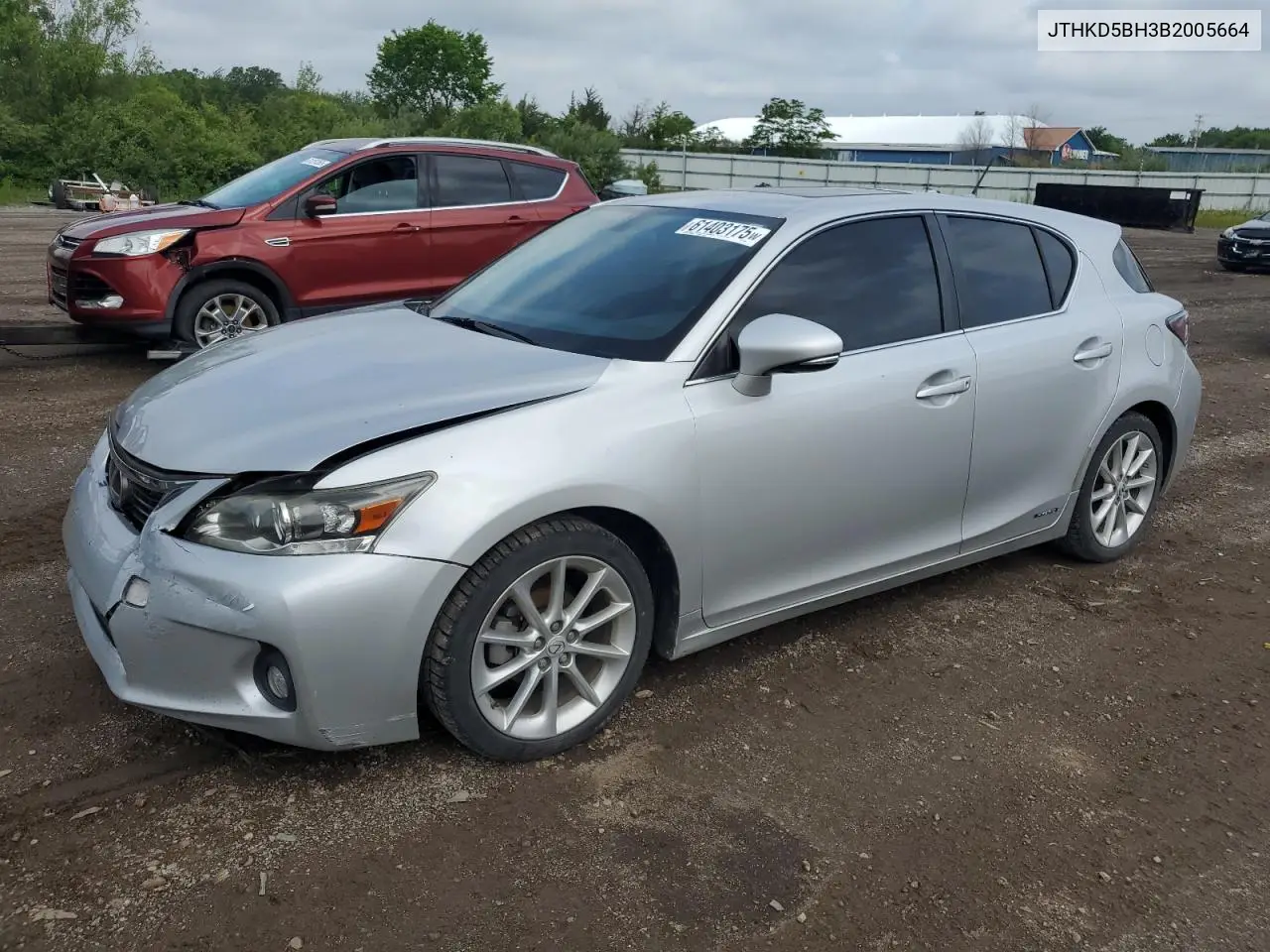 2011 Lexus Ct 200 VIN: JTHKD5BH3B2005664 Lot: 61403175