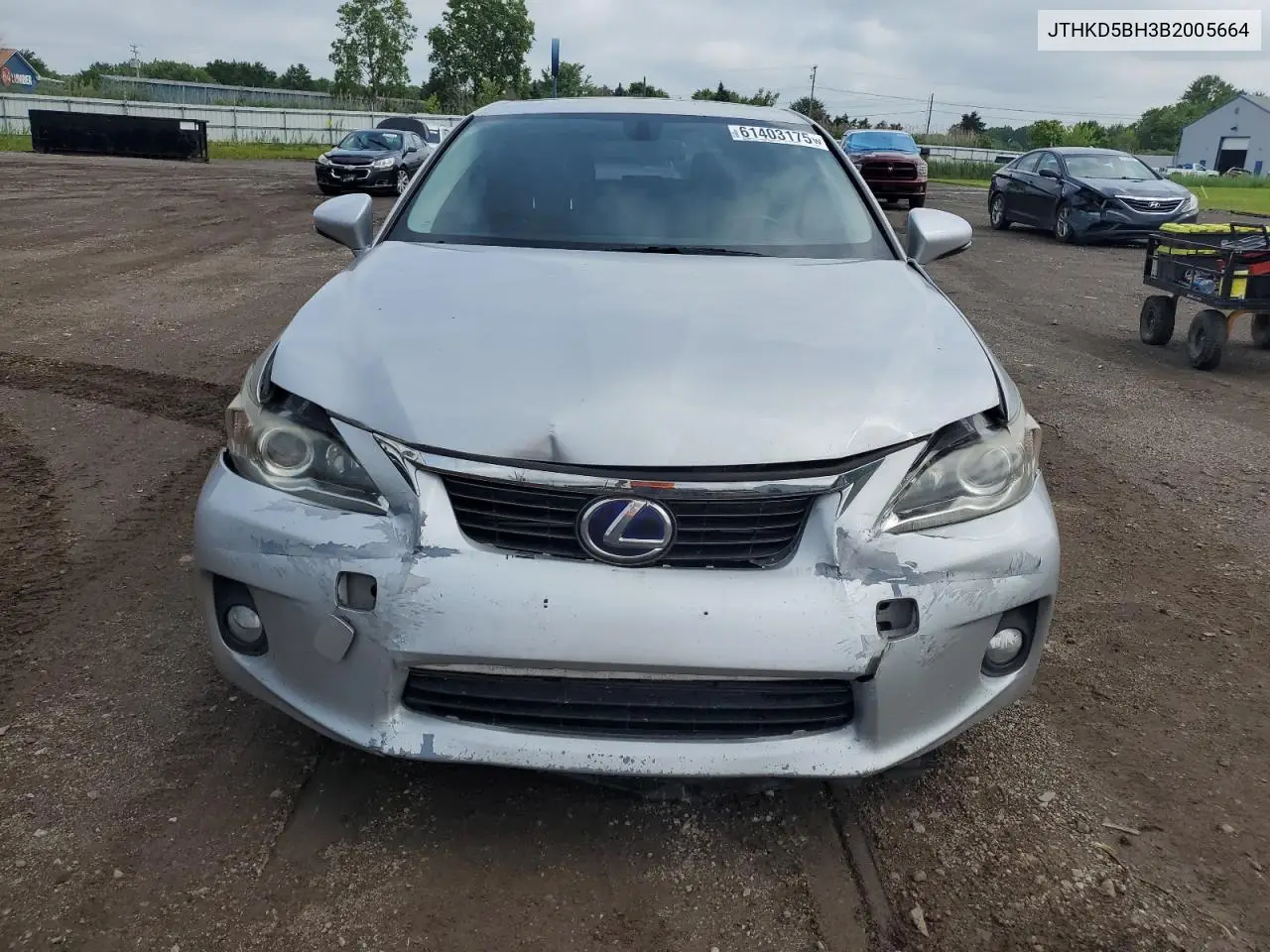 2011 Lexus Ct 200 VIN: JTHKD5BH3B2005664 Lot: 61403175