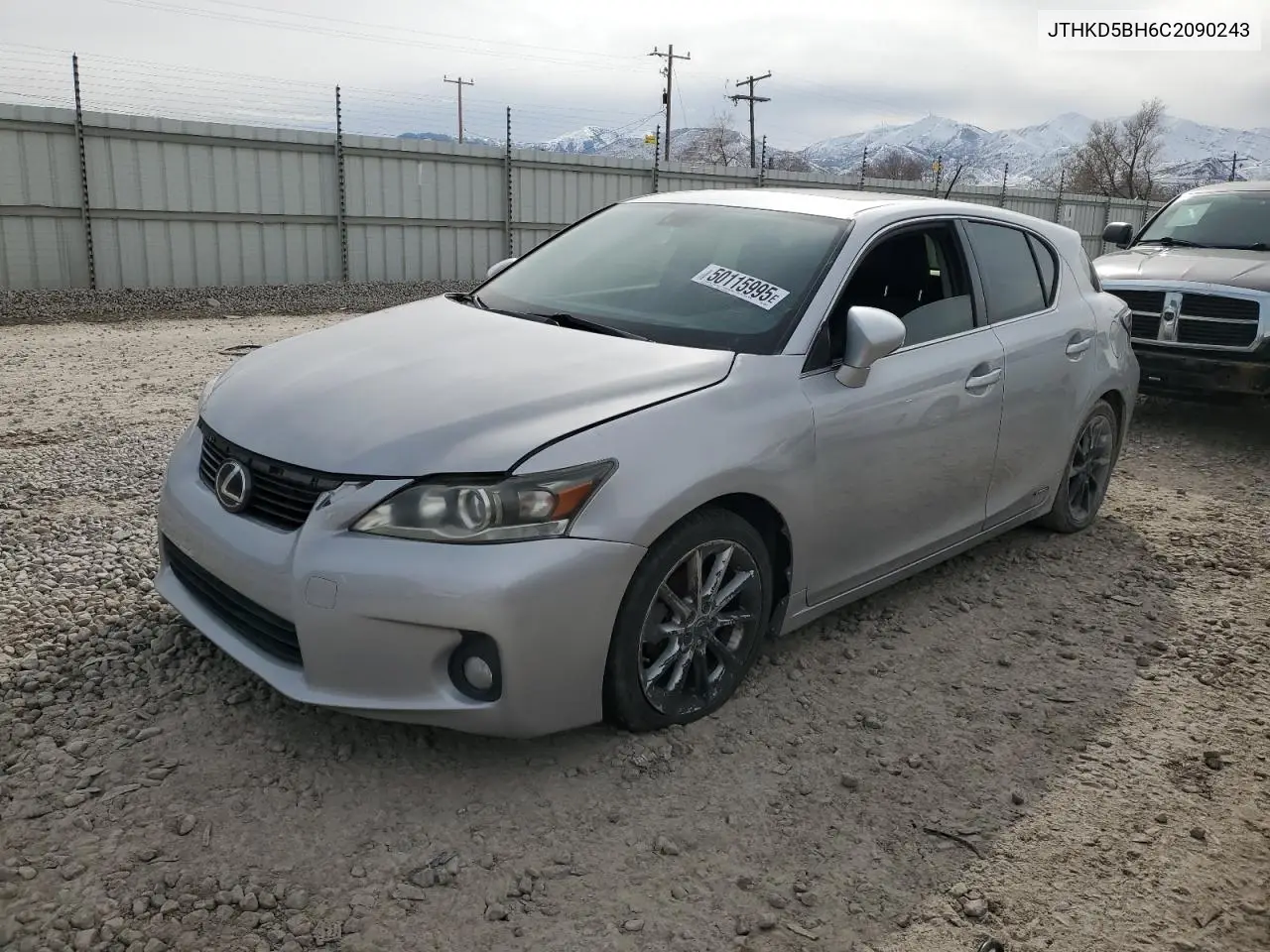 2012 Lexus Ct 200 VIN: JTHKD5BH6C2090243 Lot: 50115995