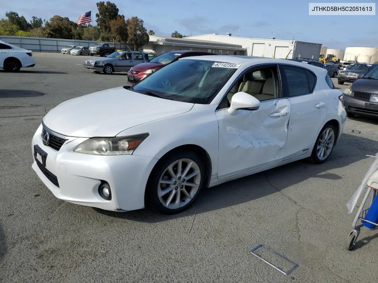 2012 Lexus Ct 200 VIN: JTHKD5BH5C2051613 Lot: 52142355