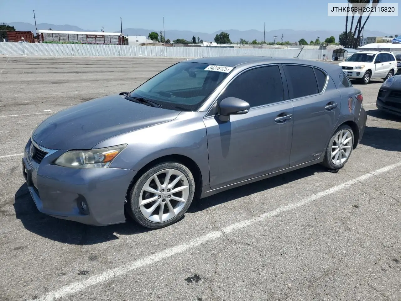 2012 Lexus Ct 200 VIN: JTHKD5BH2C2115820 Lot: 54248125