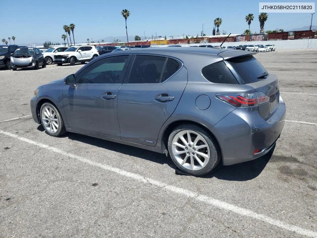 2012 Lexus Ct 200 VIN: JTHKD5BH2C2115820 Lot: 54248125