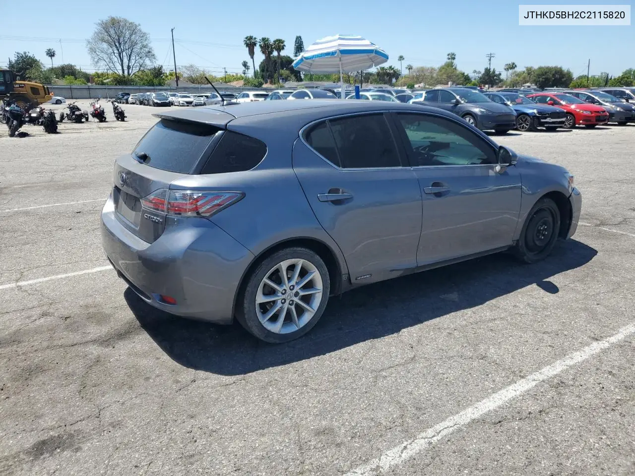 2012 Lexus Ct 200 VIN: JTHKD5BH2C2115820 Lot: 54248125