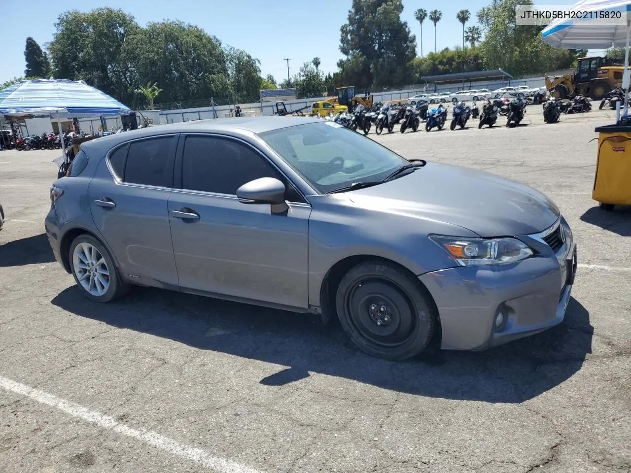 2012 Lexus Ct 200 VIN: JTHKD5BH2C2115820 Lot: 54248125