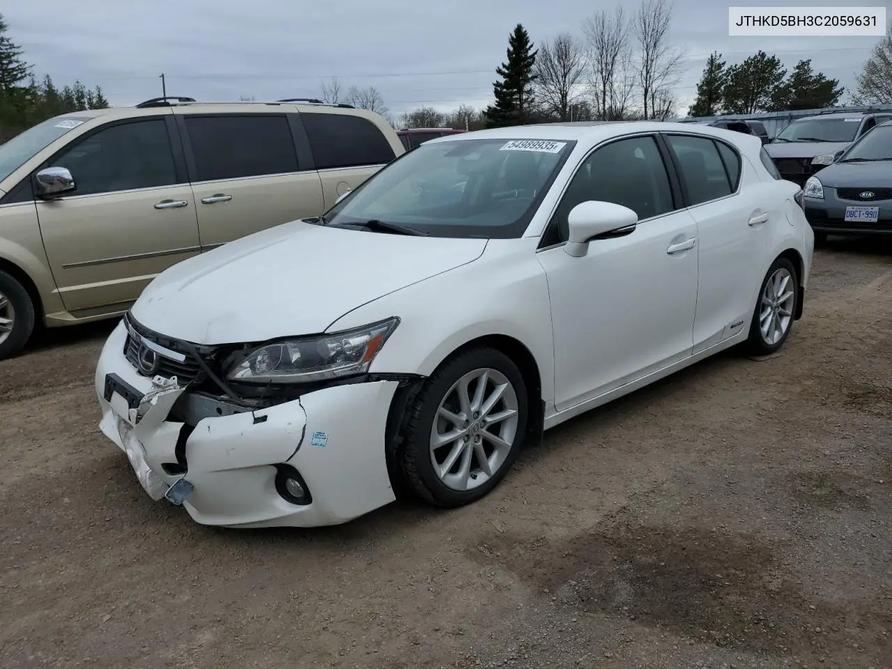 2012 Lexus Ct 200 VIN: JTHKD5BH3C2059631 Lot: 54989935