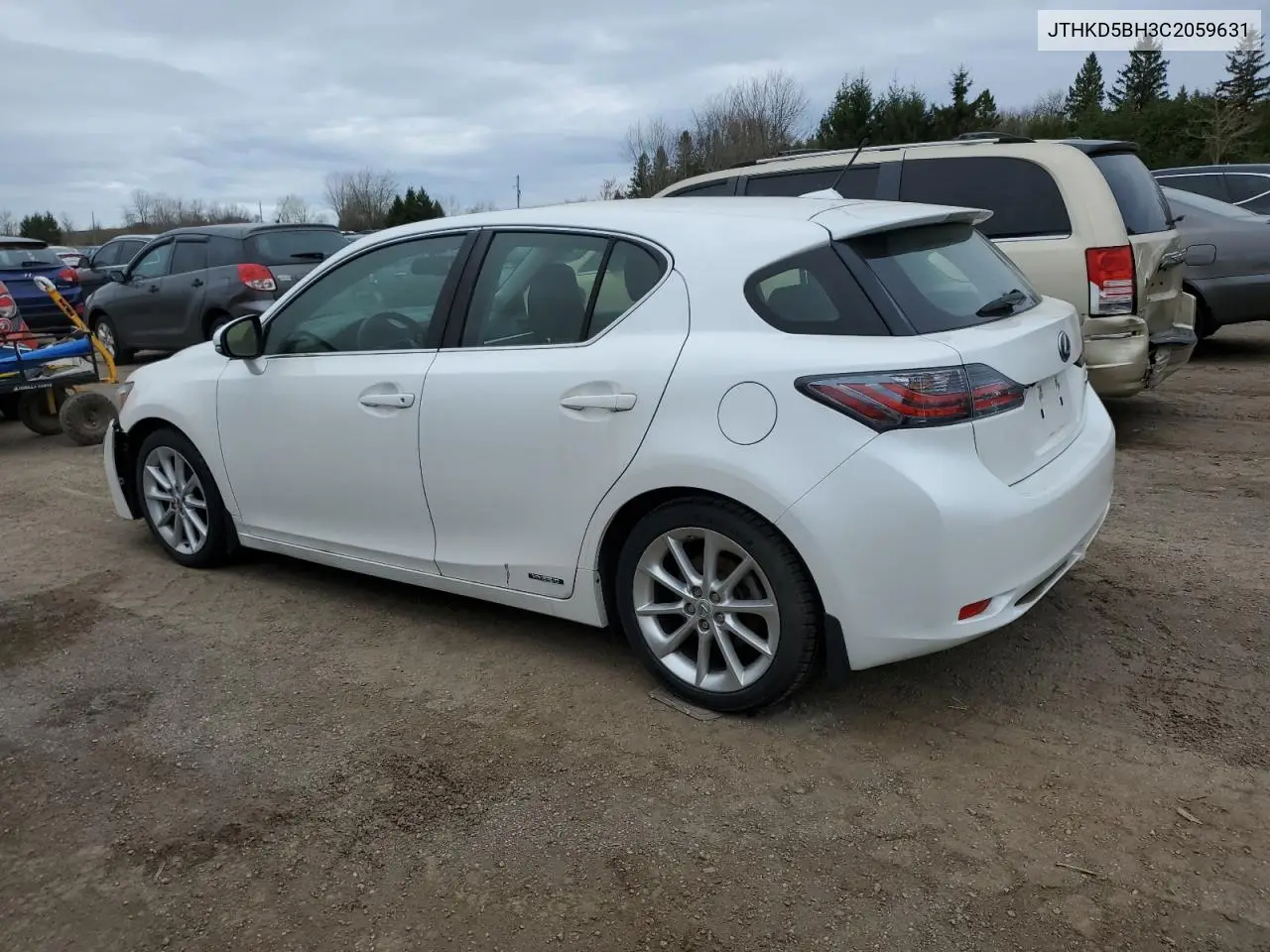 2012 Lexus Ct 200 VIN: JTHKD5BH3C2059631 Lot: 54989935