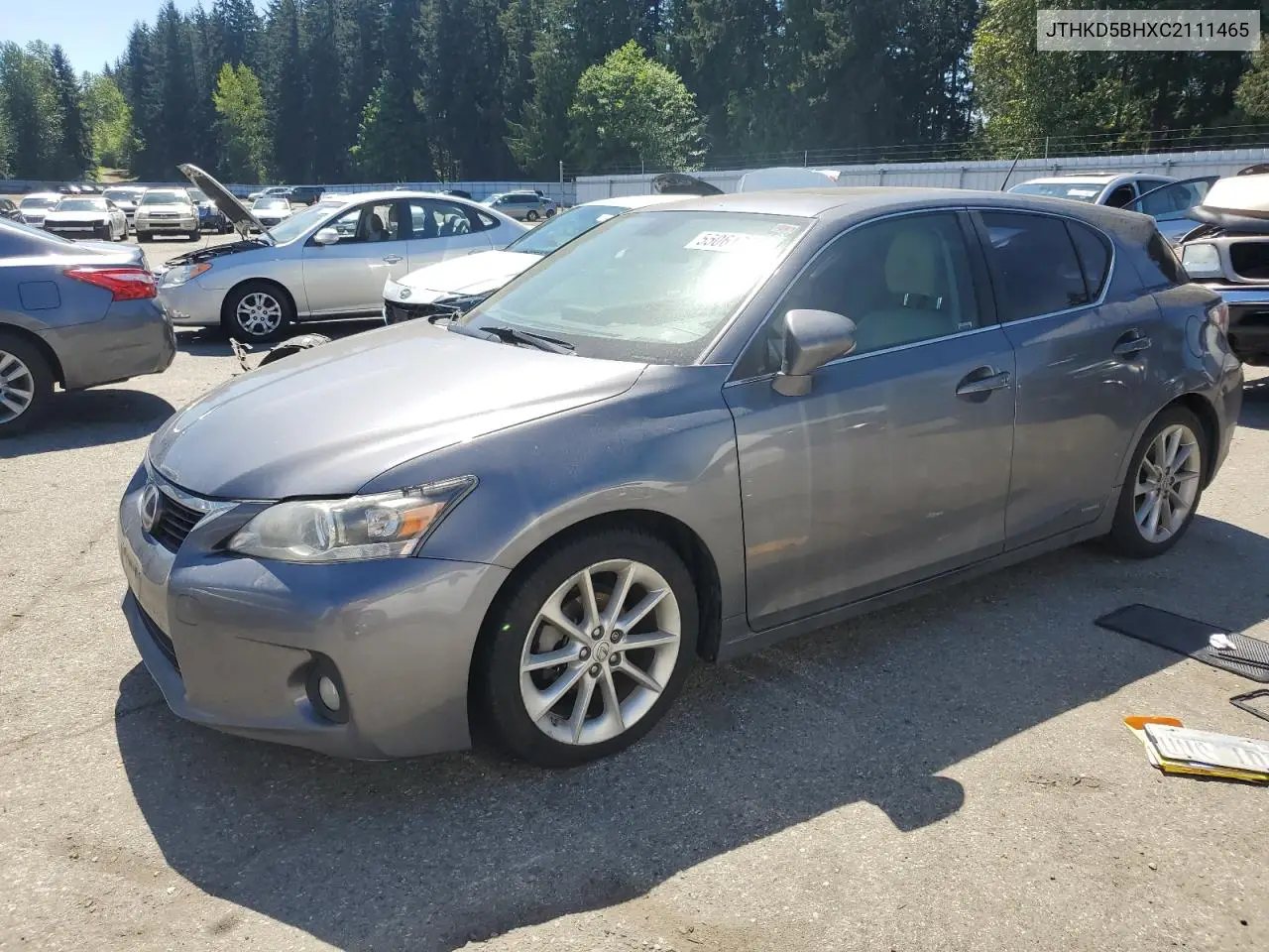 2012 Lexus Ct 200 VIN: JTHKD5BHXC2111465 Lot: 55061735
