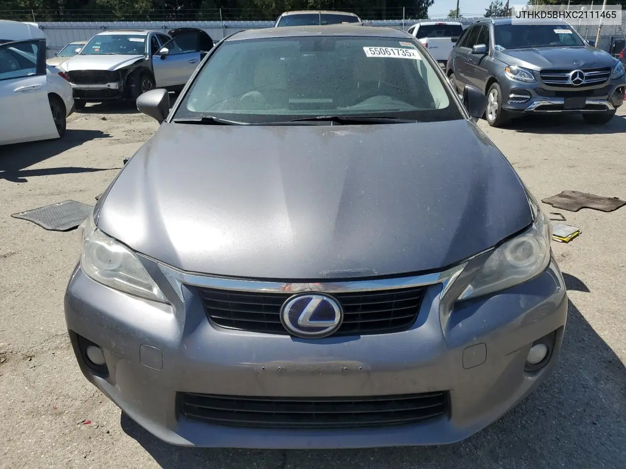2012 Lexus Ct 200 VIN: JTHKD5BHXC2111465 Lot: 55061735