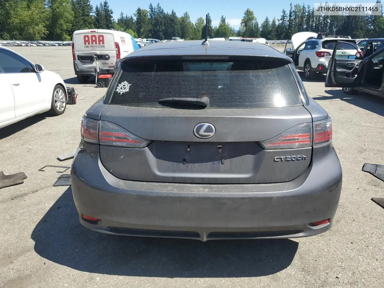 2012 Lexus Ct 200 VIN: JTHKD5BHXC2111465 Lot: 55061735