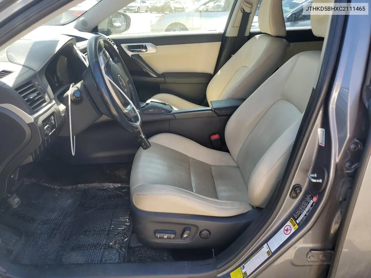 2012 Lexus Ct 200 VIN: JTHKD5BHXC2111465 Lot: 55061735