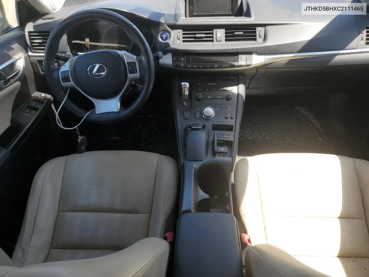 2012 Lexus Ct 200 VIN: JTHKD5BHXC2111465 Lot: 55061735
