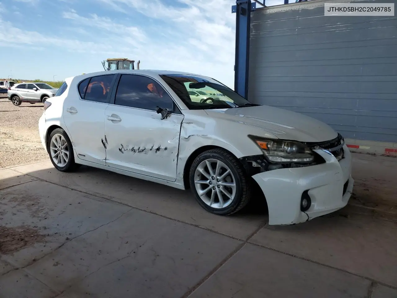2012 Lexus Ct 200 VIN: JTHKD5BH2C2049785 Lot: 55151895