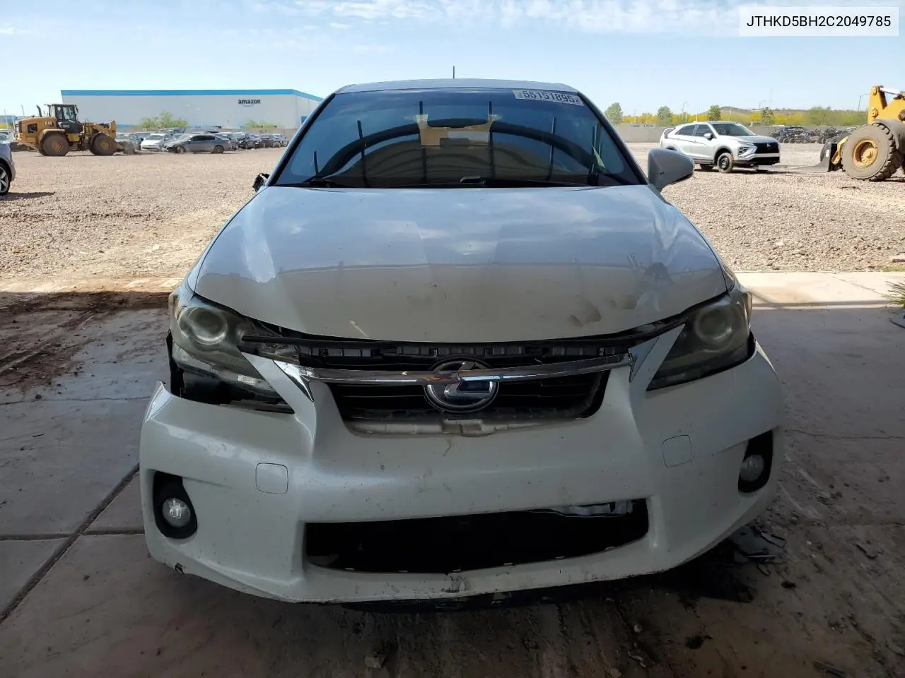 2012 Lexus Ct 200 VIN: JTHKD5BH2C2049785 Lot: 55151895