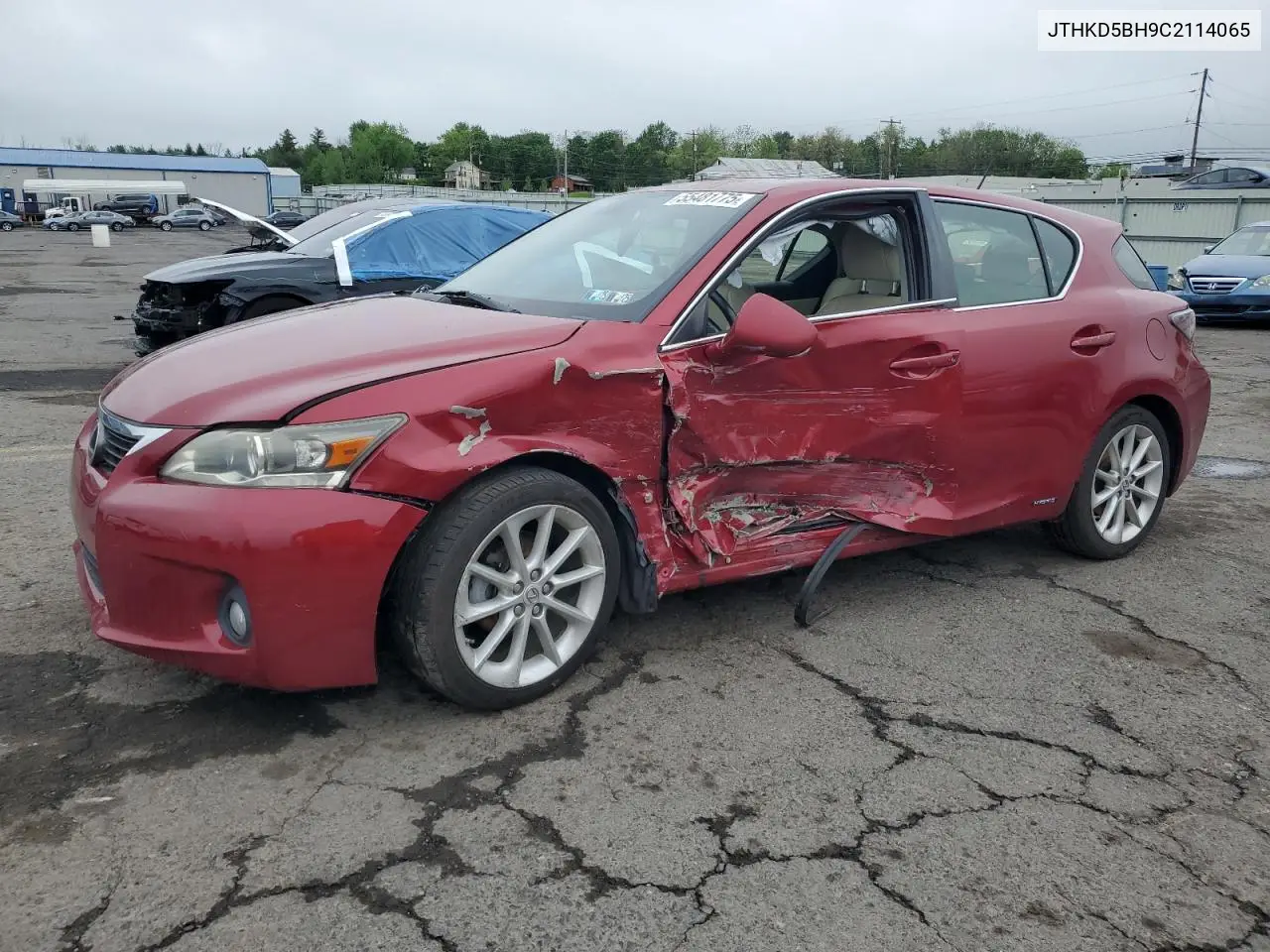 2012 Lexus Ct 200 VIN: JTHKD5BH9C2114065 Lot: 55481775