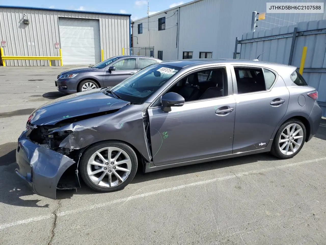 2012 Lexus Ct 200 VIN: JTHKD5BH6C2107588 Lot: 56581015