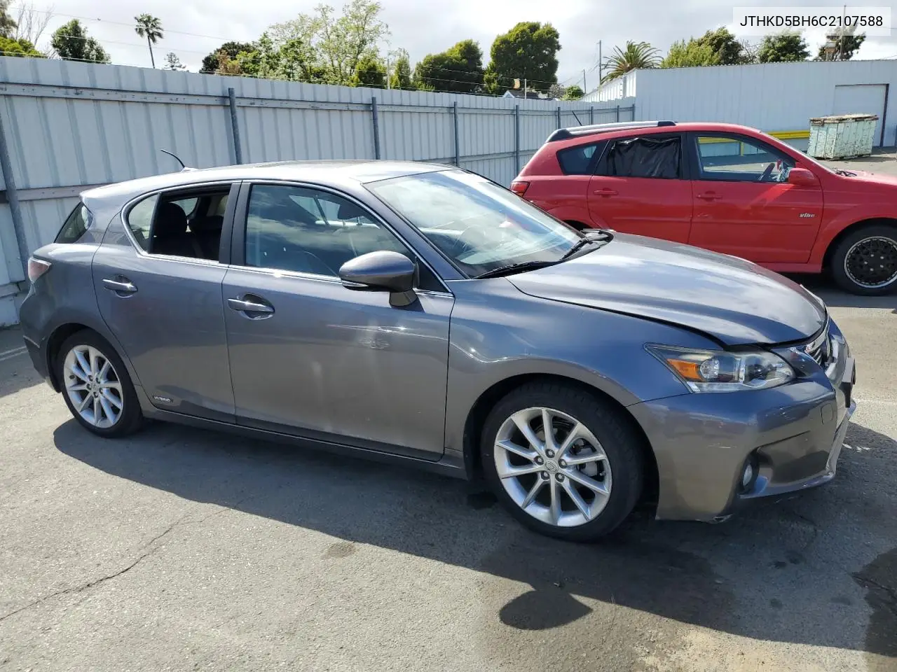 2012 Lexus Ct 200 VIN: JTHKD5BH6C2107588 Lot: 56581015