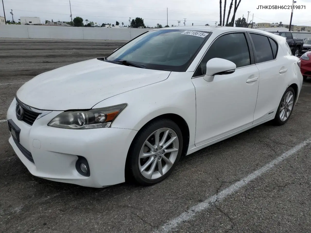 2012 Lexus Ct 200 VIN: JTHKD5BH6C2119871 Lot: 56718615