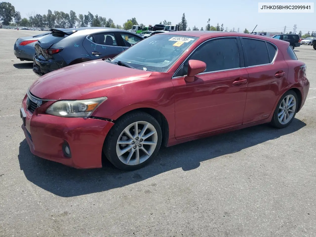 2012 Lexus Ct 200 VIN: JTHKD5BH9C2099941 Lot: 60362785