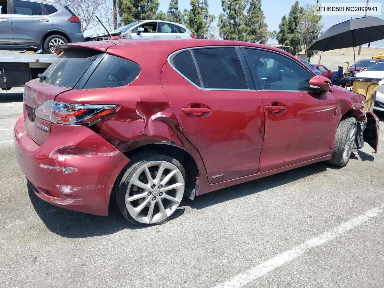 2012 Lexus Ct 200 VIN: JTHKD5BH9C2099941 Lot: 60362785