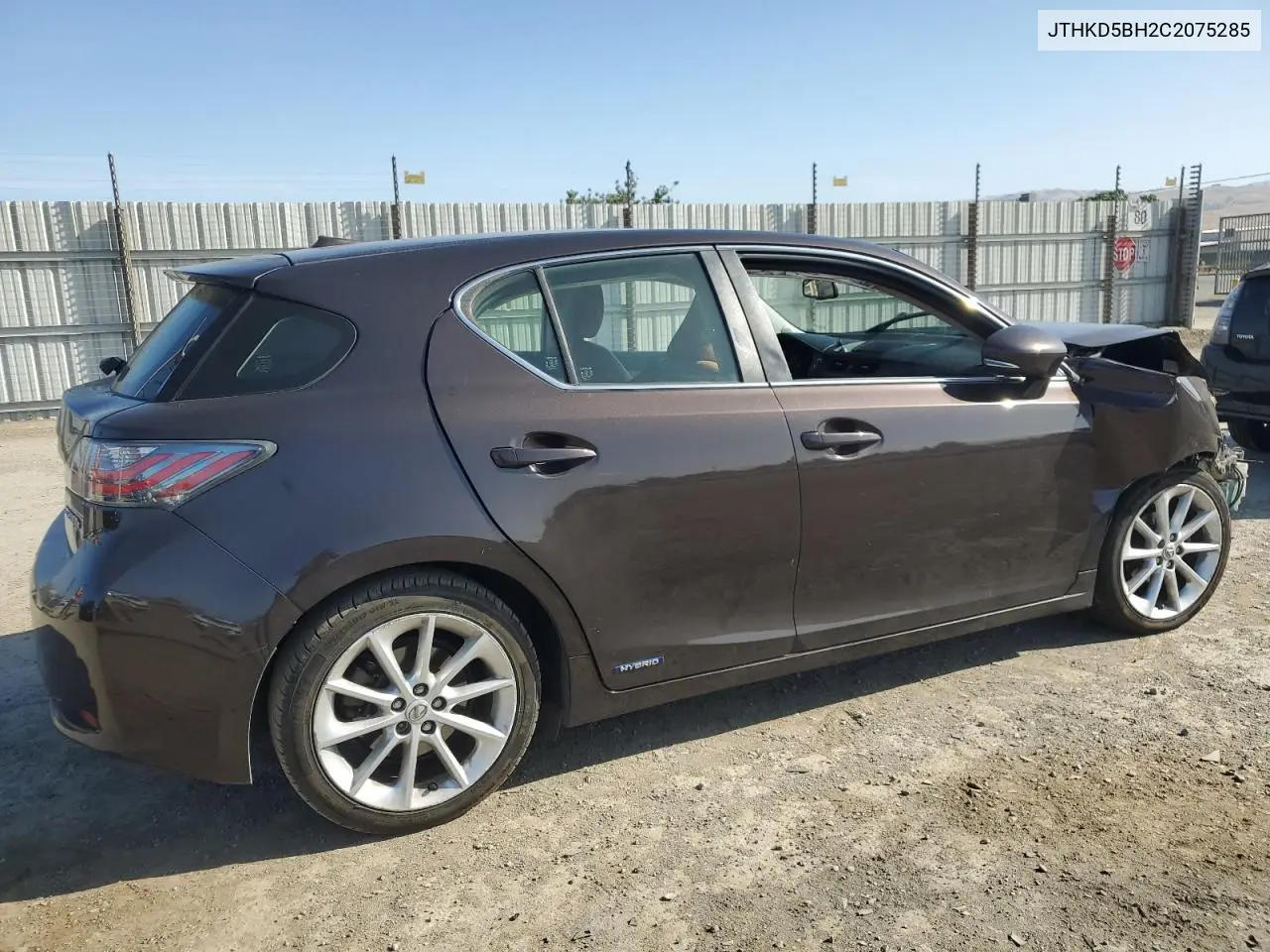 2012 Lexus Ct 200 VIN: JTHKD5BH2C2075285 Lot: 61293975