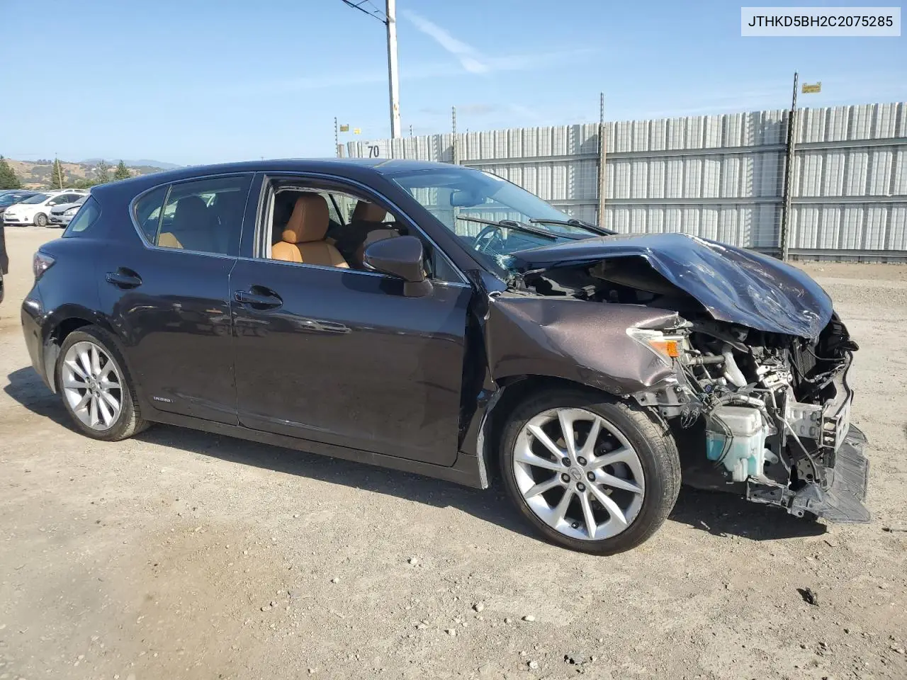 2012 Lexus Ct 200 VIN: JTHKD5BH2C2075285 Lot: 61293975