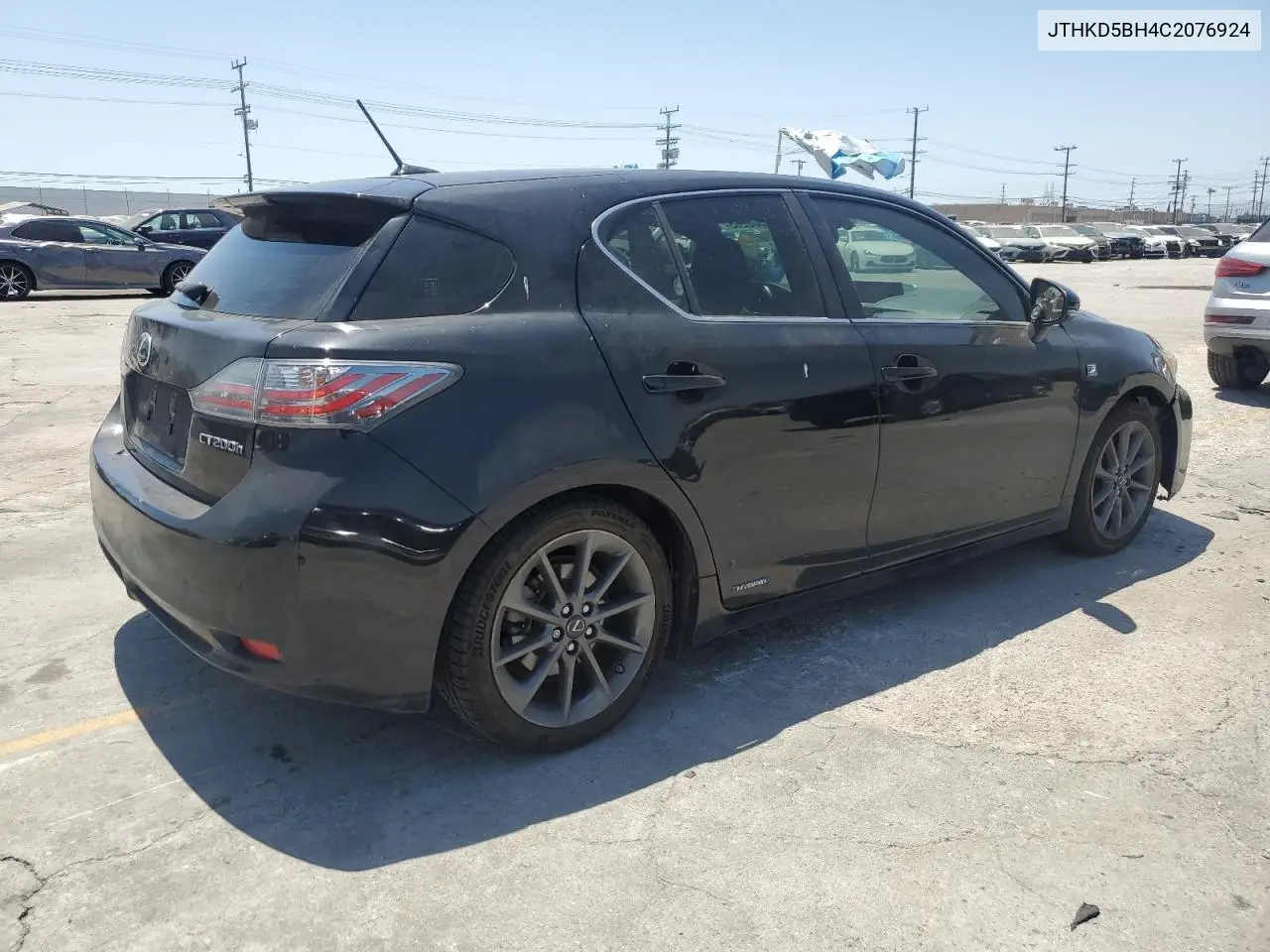 2012 Lexus Ct 200 VIN: JTHKD5BH4C2076924 Lot: 61506265