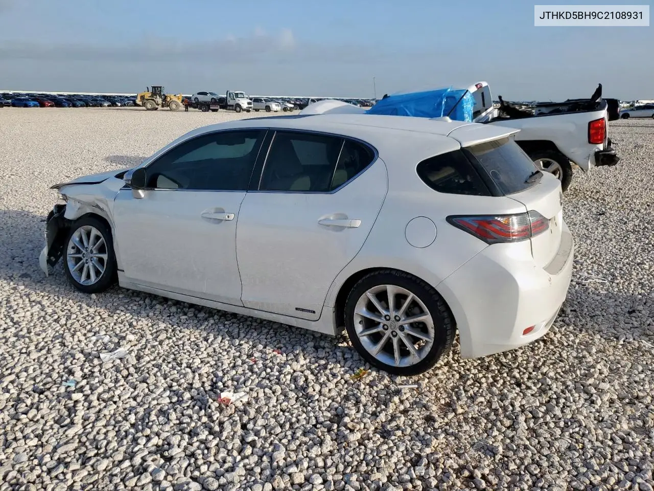 2012 Lexus Ct 200 VIN: JTHKD5BH9C2108931 Lot: 61676025