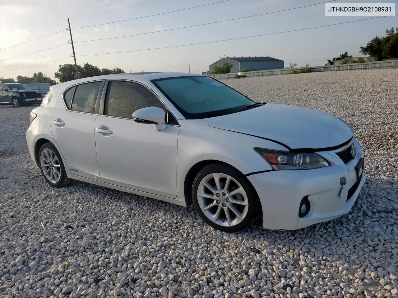 2012 Lexus Ct 200 VIN: JTHKD5BH9C2108931 Lot: 61676025