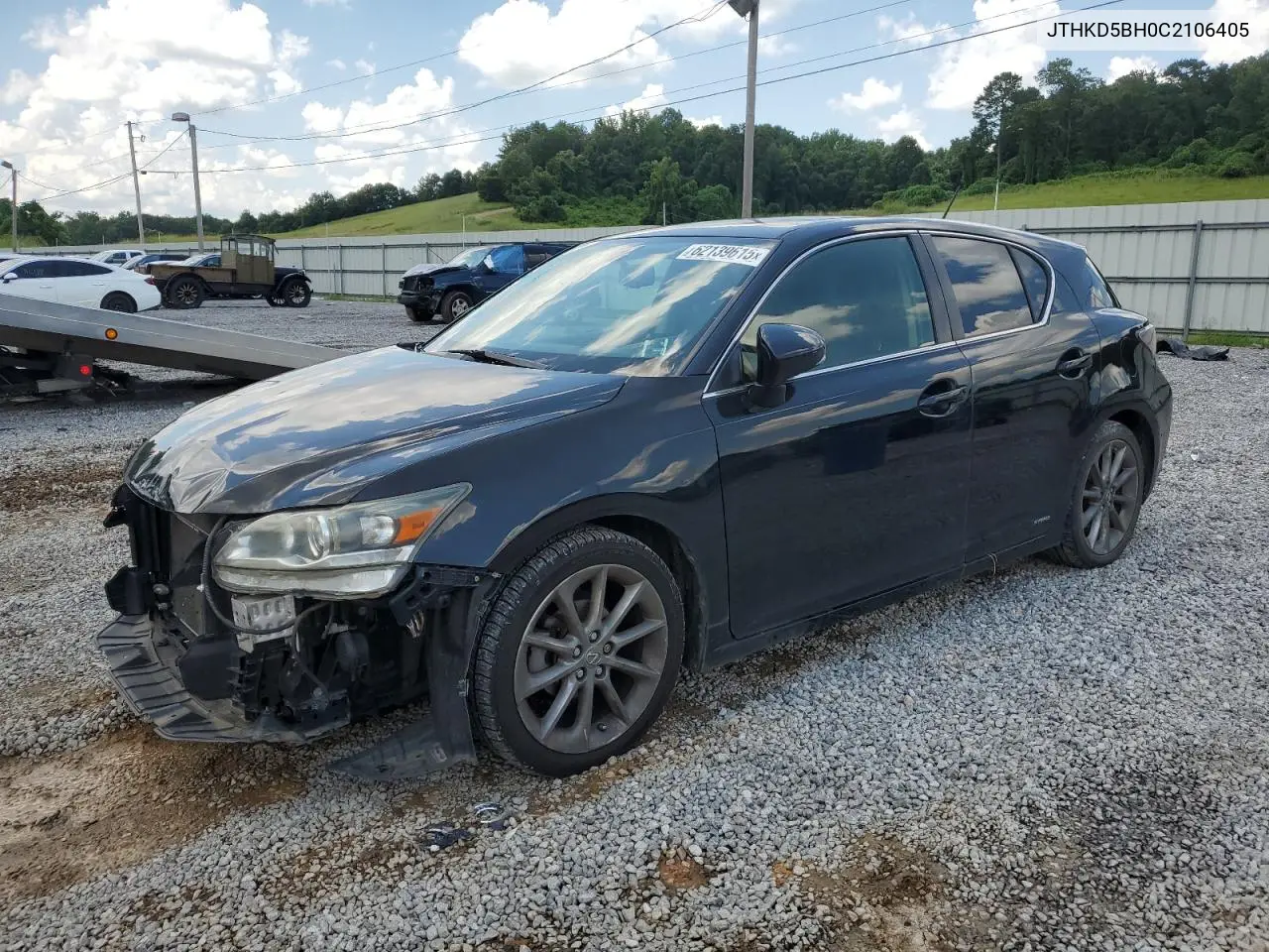 2012 Lexus Ct 200 VIN: JTHKD5BH0C2106405 Lot: 62139615