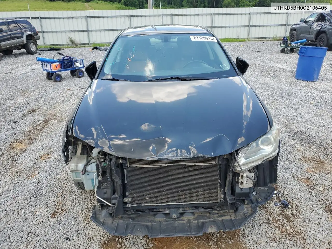 2012 Lexus Ct 200 VIN: JTHKD5BH0C2106405 Lot: 62139615