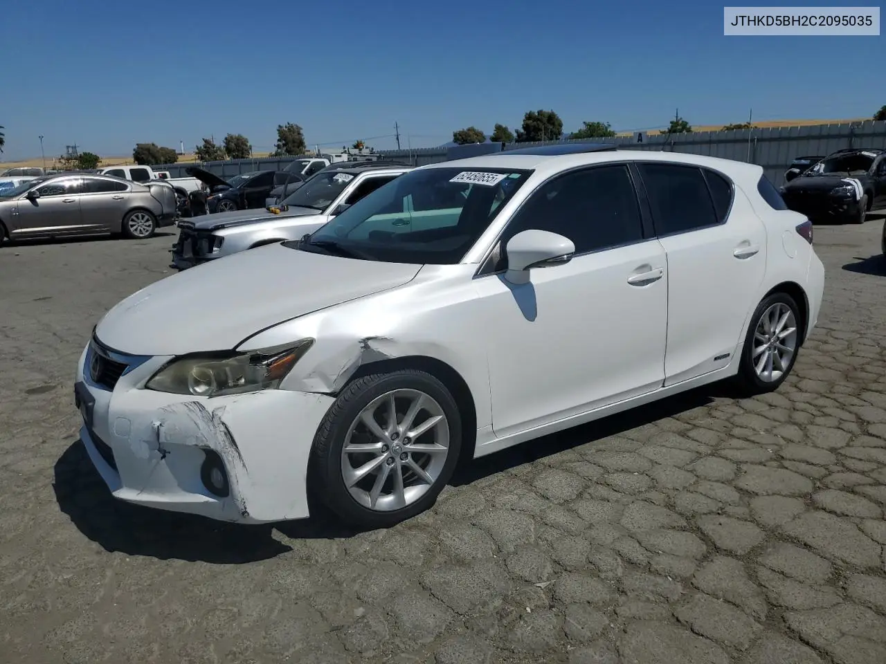 2012 Lexus Ct 200 VIN: JTHKD5BH2C2095035 Lot: 62450655
