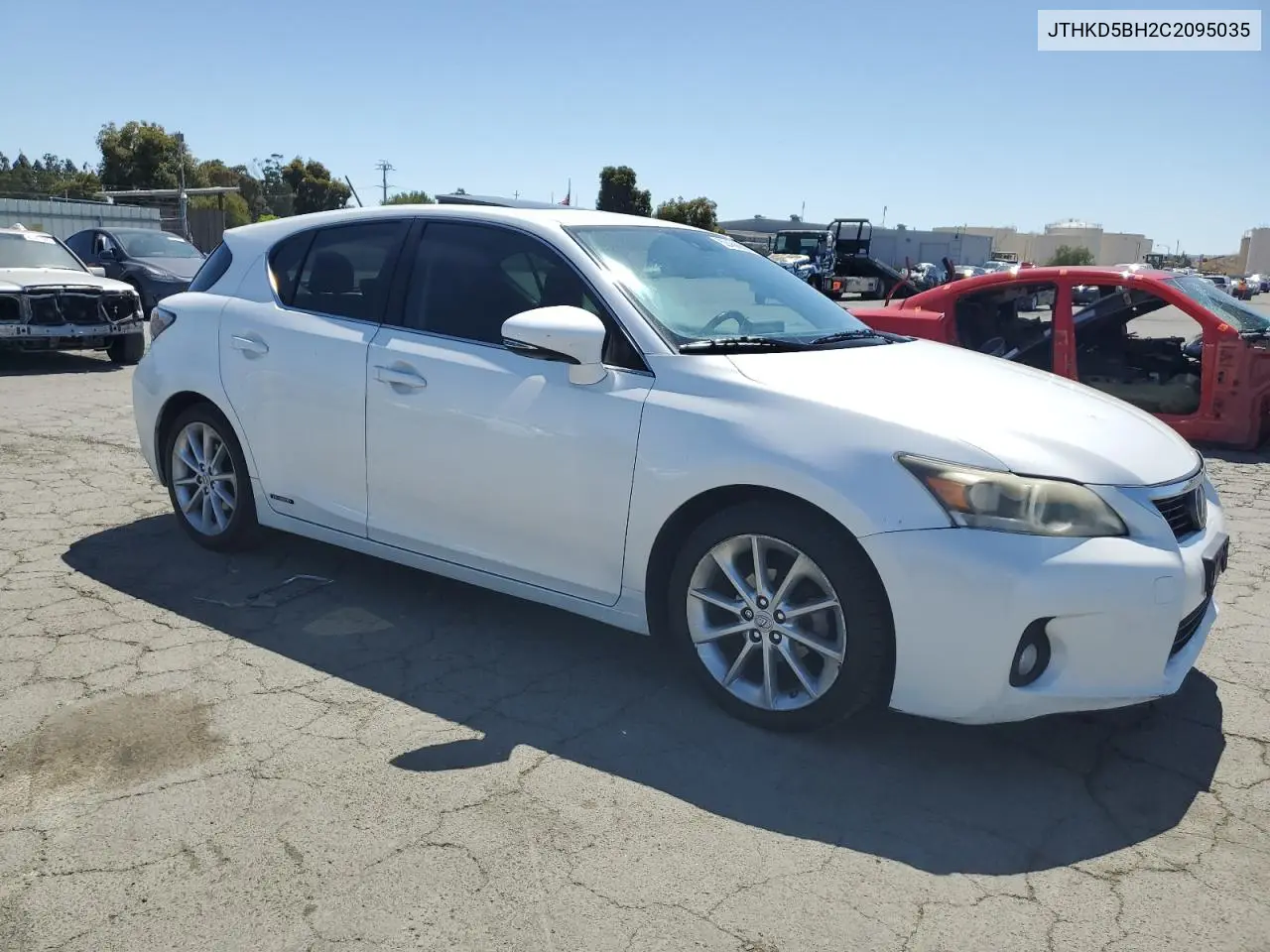 2012 Lexus Ct 200 VIN: JTHKD5BH2C2095035 Lot: 62450655