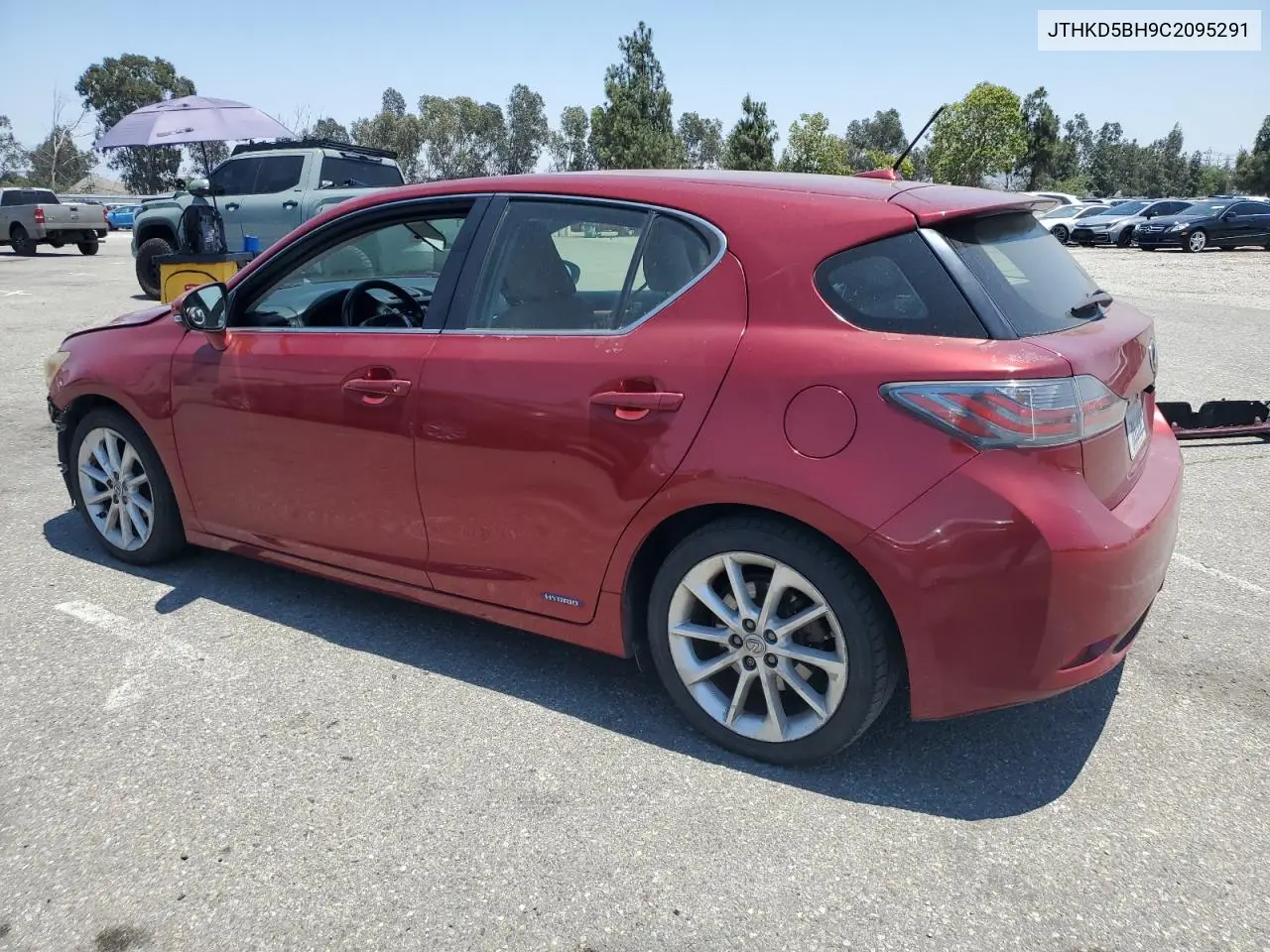 2012 Lexus Ct 200 VIN: JTHKD5BH9C2095291 Lot: 62746025