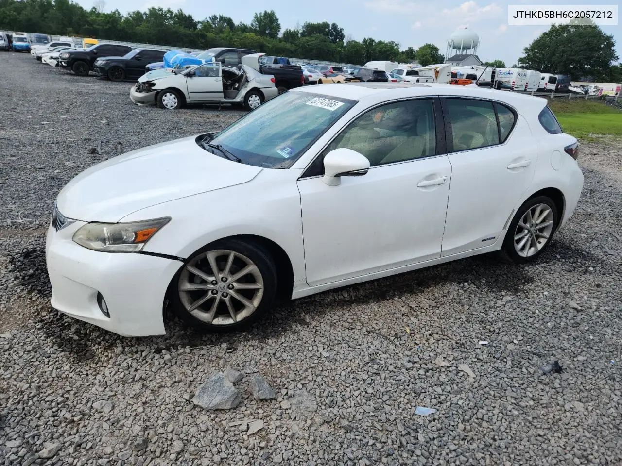 2012 Lexus Ct 200 VIN: JTHKD5BH6C2057212 Lot: 62747065