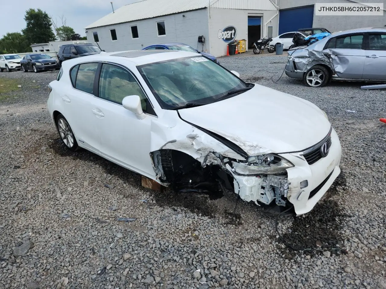 2012 Lexus Ct 200 VIN: JTHKD5BH6C2057212 Lot: 62747065